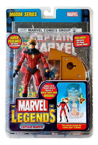 Marvel Legends Captain Marvel Figura Accion Toybiz 17 Cms