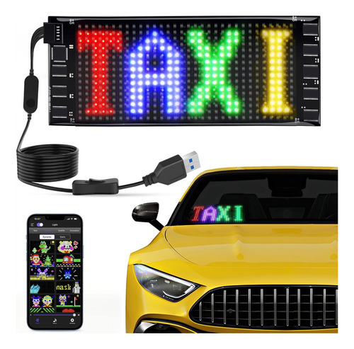 Cartel Led Para Auto- Señal Flexible, Control Por Bluetooth