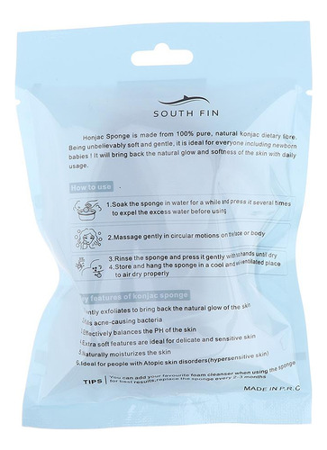 General Juego De 2 Esponjas Limpiadoras Naturales Soft Puff