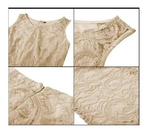 Vestido Midi De Encaje Sexy Sin Mangas Vestidos De Fiesta De | Meses sin intereses Vestido Midi De Encaje Sexy Sin Mangas Vestidos De Fiesta De | Meses sin intereses