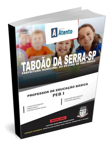 Apostila Taboão Da Serra Professor De Educação Básica- Peb