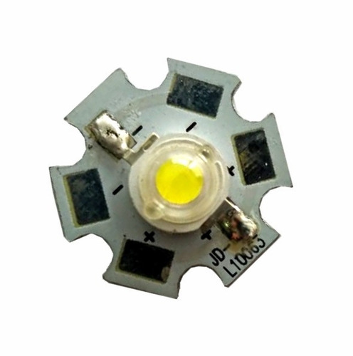 Led 3 W Blanco Frío Disipador 3.0-3.4vdc 9000k 210lm 120°