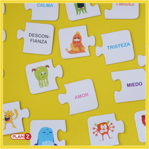 Imagen 2 de 9 de Juego Mesa Asociación Infantil Didácticos Emociones Niños