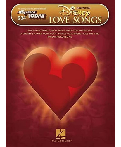 Libro:  Disney Love Songs: E-z Play Today Volume 234