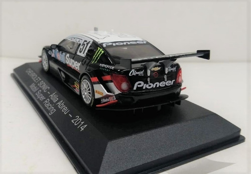Imagem 3 de 3 de Miniatura Sonic Stockcar Atila Abreu 2014 Escala 1/43