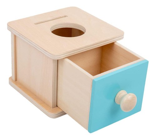Adena Montessori Baby Toys Caja De Monedas Con Bola, Puerta