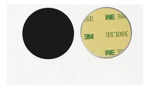 C/12 Discos Metal Suporte Magnético Imã P/ Celular 40mm Cor Preto