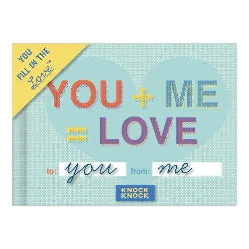 Knock Knock You + Me = Love Fill In The Love Journal (you Fi