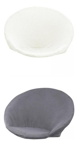 2x Funda Para Silla Con Platillo De Tela Jacquard Suave