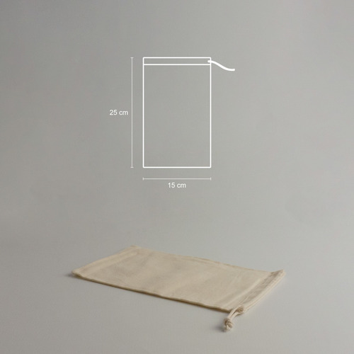 Imagen 3 de 9 de Bolsa Lienzo Ahorque 15x25 Lisa Ahorque Cord X 50 U