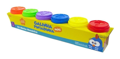 Kit De Massinha Galinha Pintadinha Com 6 Potinhos Sunny 1514