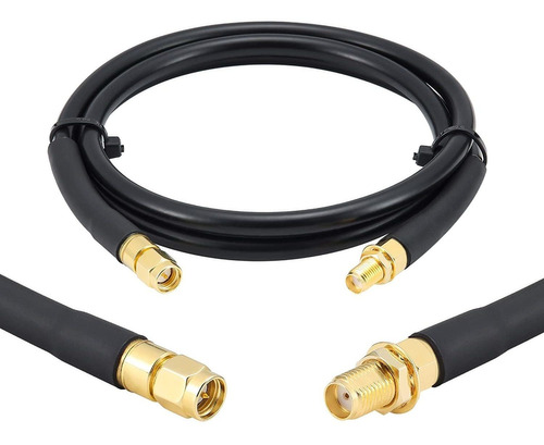 Cable De Extension Coaxial Sma Macho A Hembra | 1 M / Negro