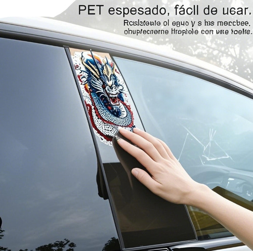 Calcomanía Autoadhesiva Protectora Para Pilares De Coche Y V