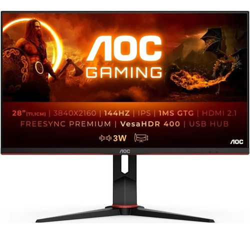 Monitor Aoc Gaming 24¨led Ips Fullhd 144hz Freesync 1ms 