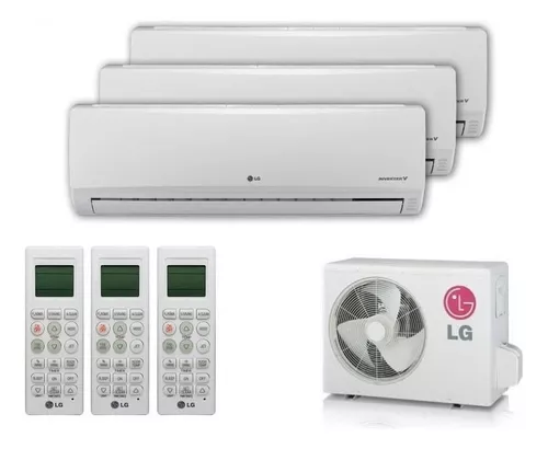 Aire acondicionado LG Dual Cool split inverter frío/calor 6000 frigorías  blanco 220V S4-W24K231E