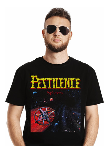 Polera Pestilence Spheres Metal Impresión Directa