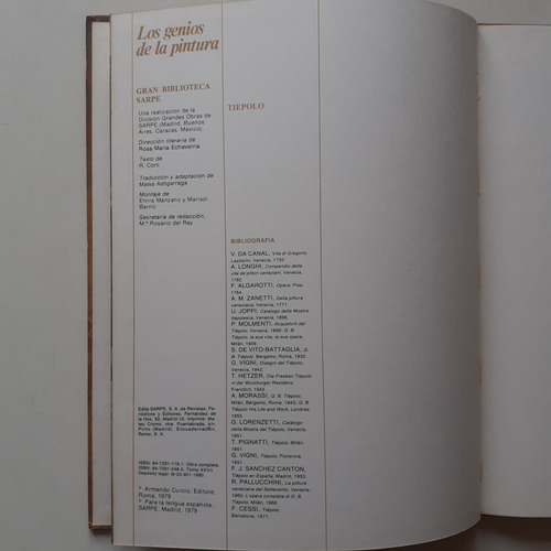 Libro - Los Genios De La Pintura (tiepolo) No 27 (Usado)