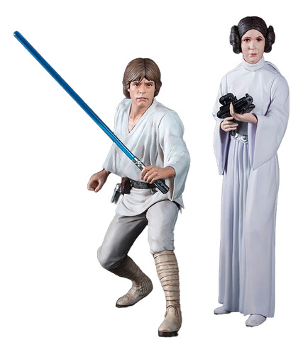 Artfx+ Luke Skywalker And Princess Leia New Hope Kotobukiya (Usado)