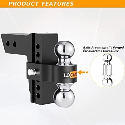 Enganche Ajustable Locame, 2.5 - 6 Alum, 18,500lbs