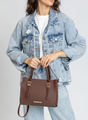 Bolsa Petite Jolie tiracolo Cor Marrom