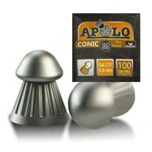 Chumbos Balines Apolo Conic 4,5mm Y 5,5mm X100 Unidades