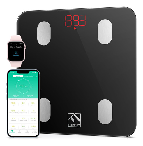Báscula De Baño Digital Fitindex Precise Body Composition