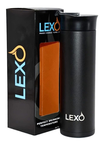 Lexo Temperatura Taza  16 oz, Negro