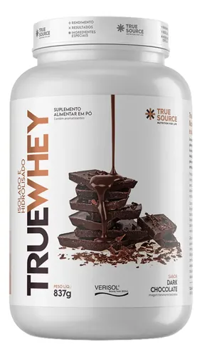 True Whey Isolado True Source 837g Sem Lactose Bcaa