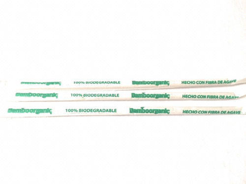 Imagen 4 de 7 de Popote Biodegradable Fibra Agave 500 Popotes Ecologicos