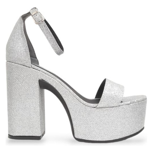 Imagen 2 de 4 de Sandalias Sasha Glitter Plata