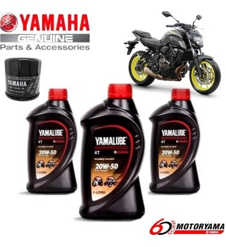 Kit Troca De Óleo Filtro Original Yamaha Mt07 Envio Hoje!