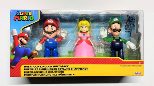 Figura World Of Nintendo Peach Mario Y Luigi 11cm Brujostore