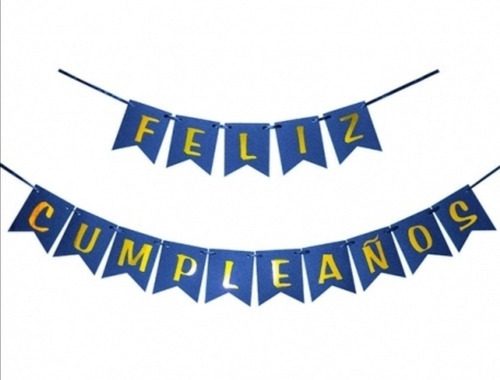 Banderin Feliz Cumpleaños Holografico Ideal Fiestas Letrero