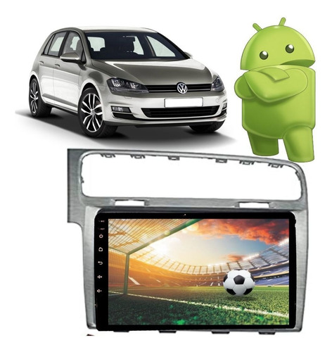 Central Multimídia Vw Golf 7 2013/17 Android 9  Carplay 4g