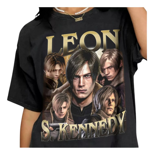 Playera Leon S Kennedy, Camiseta Resident Evil