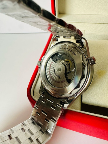 Reloj Omega Seamaster Plateado Fondo Verde Fullset De Hombre Plateado Verde Verde (Usado)