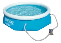 Comprar Pileta inflable redonda Bestway Fast Set 57268 de 2.44m x 66cm 2300L azul