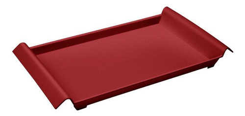 Bandeja Casual Pequena 34 X 19 X 3,8 Cm Vermelho Bold Coza