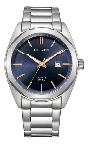 Reloj Citizen Quartz Para Hombre Bi5110-54h Azul Original