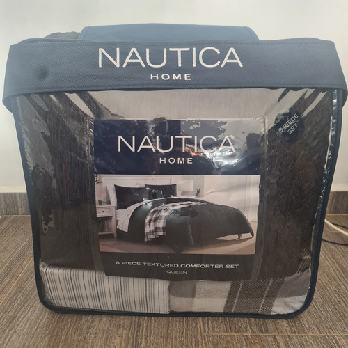 Edredón Nautica Original Juego De 8 Piezas Matri/queen