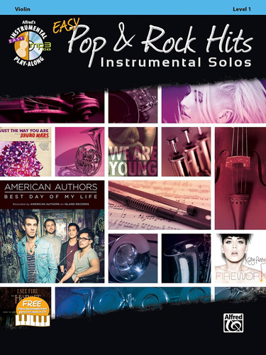 Easy Pop & Rock Hits Instrumental Solos Violin: Violin, Book