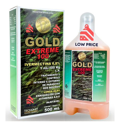 Gold Extreme Longa Ação - Vermifugo P/ Moscas Carrapatos