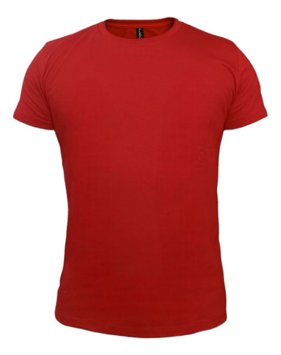 Playera Cuello Redondo Lisa Para Hombre Manga Corta