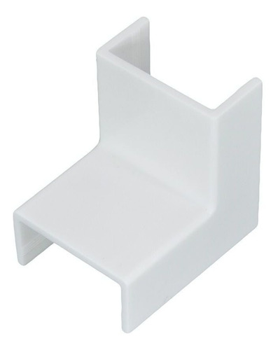 Imagem 1 de 2 de Cotovelo Interno Acabamento 10x20 Canaleta Duto Kit 10pçs