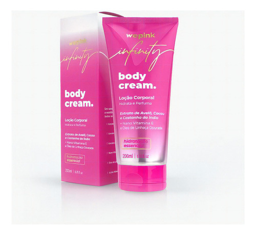  Loção Corporal Body Cream Infinity 200ml - We Pink