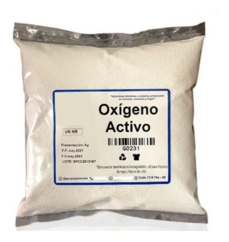 Oxigeno Activo X 1 Kg - Kg a $39000