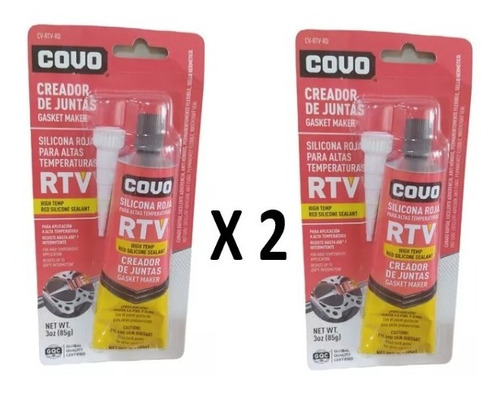 Silicon Rojo Rtv 99g Covo