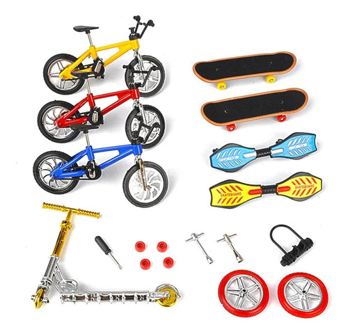 Set De 8 Piezas Para Niños Mini Scooter Toy Finger [u]