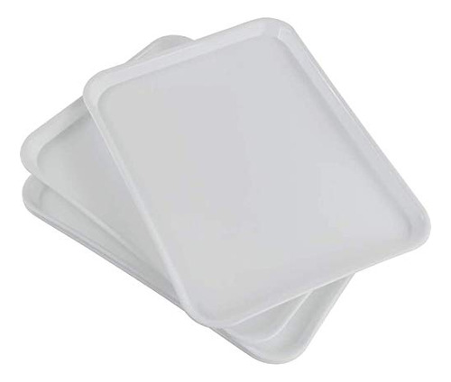 Inhouse - Bandeja De Plastico Para Servir Rectangular (4 Paq