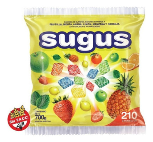 Caramelos Sugus Masticables Blandos Arcor Surtidos 700grs